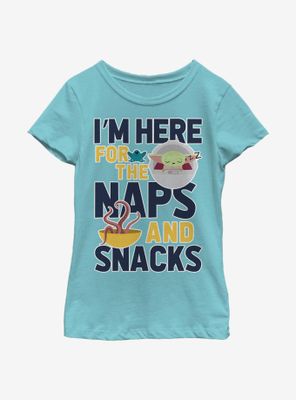 Star Wars The Mandalorian Child Here For Naps Youth Girls T-Shirt