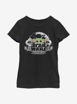Star Wars The Mandalorian Child Floral Youth Girls T-Shirt