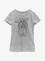 Star Wars The Mandalorian Child Wherever Youth Girls T-Shirt
