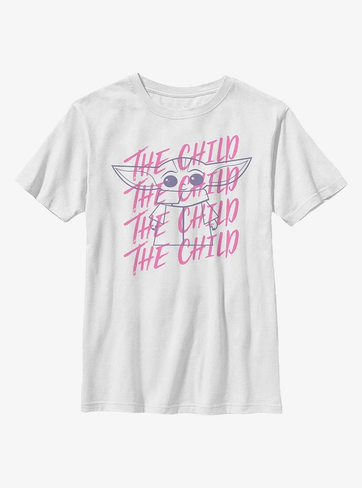 Star Wars The Mandalorian Child Overlap Youth T-Shirt