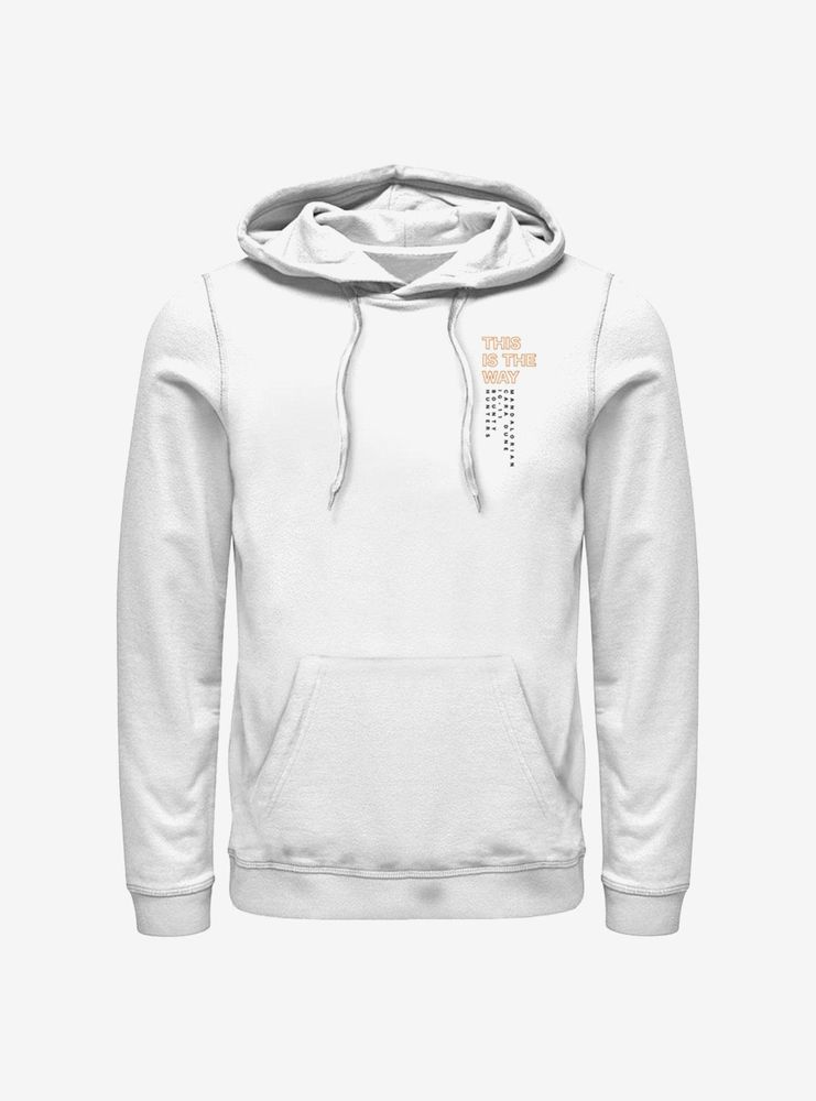 Star Wars The Mandalorian Way Outline Hoodie