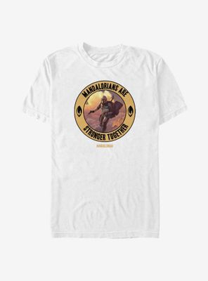 Star Wars The Mandalorian Stronger Together Circle T-Shirt