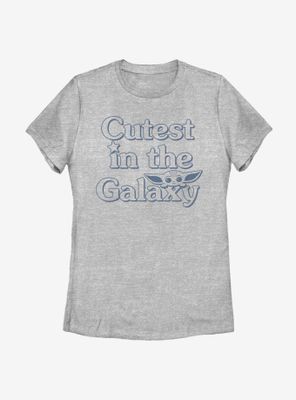 Star Wars The Mandalorian Child Cute Outline Womens T-Shirt
