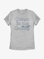 Star Wars The Mandalorian Child Cute Outline Womens T-Shirt