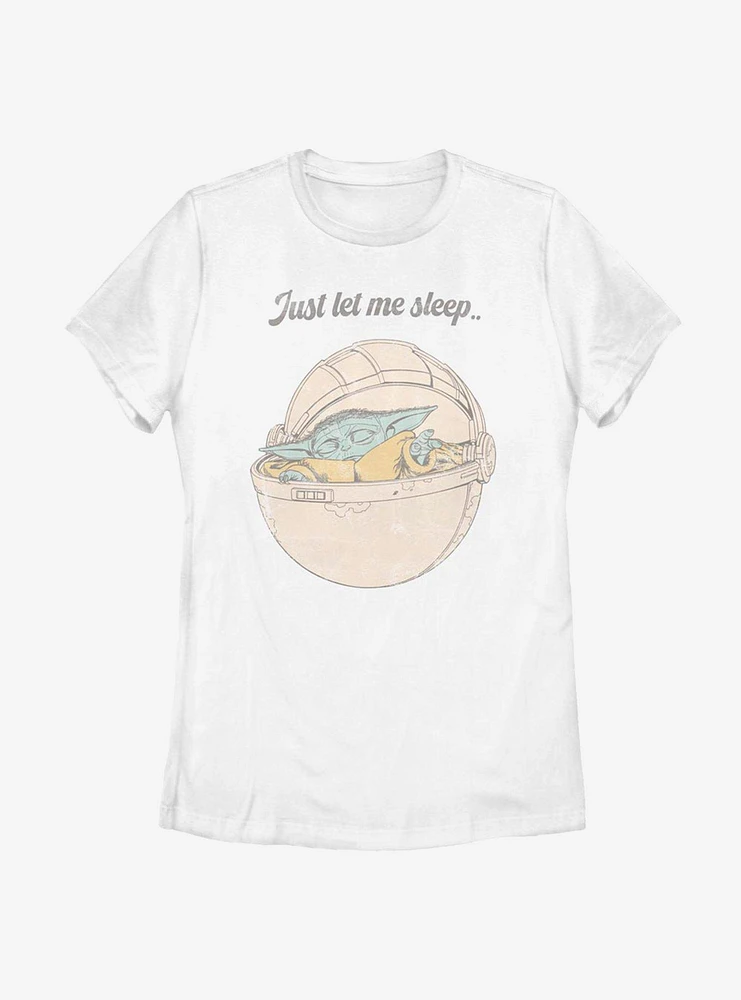 Star Wars The Mandalorian Child Let Me Sleep Womens T-Shirt
