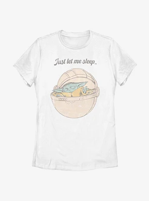 Star Wars The Mandalorian Child Let Me Sleep Womens T-Shirt