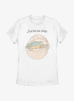 Star Wars The Mandalorian Child Let Me Sleep Womens T-Shirt