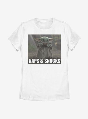 Star Wars The Mandalorian Child Nap Snack V2 Womens T-Shirt