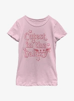 Star Wars The Mandalorian Child Cute Outline Stars Youth Girls T-Shirt