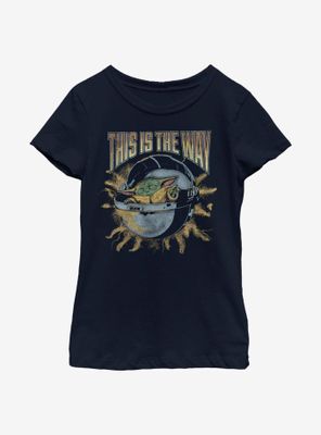 Star Wars The Mandalorian Child Rock Pod Youth Girls T-Shirt