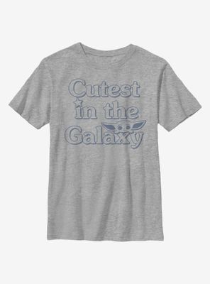 Star Wars The Mandalorian Child Cute Outline Youth T-Shirt