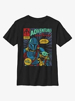 Star Wars The Mandalorian Child Adventures Comic Youth T-Shirt