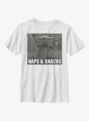 Star Wars The Mandalorian Child Nap Snack V2 Youth T-Shirt