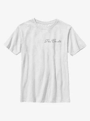 Star Wars The Mandalorian Child Cursive Youth T-Shirt