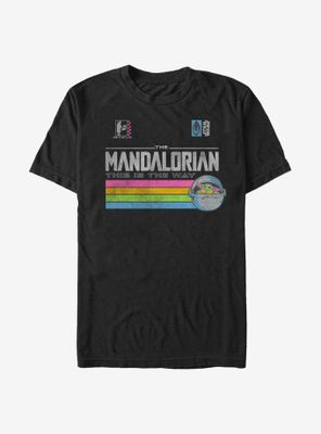 Star Wars The Mandalorian Child Stripes Bright T-Shirt