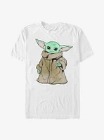 Star Wars The Mandalorian Child Sketch Simple T-Shirt