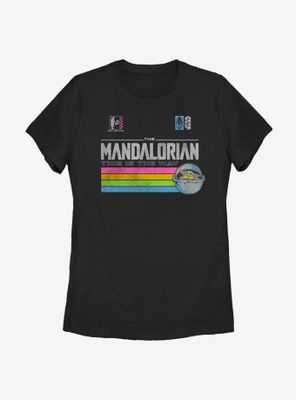 Star Wars The Mandalorian Child Stripes Bright Womens T-Shirt
