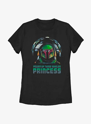 Star Wars The Mandalorian Power Up Womens T-Shirt