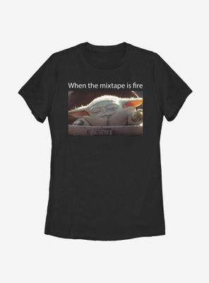 Star Wars The Mandalorian Child Mixtape Womens T-Shirt