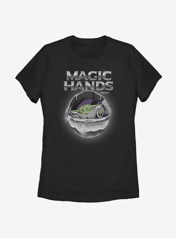 Star Wars The Mandalorian Child Magic Chrome Womens T-Shirt
