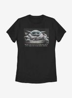 Star Wars The Mandalorian Child Waiting Womens T-Shirt