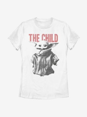 Star Wars The Mandalorian Child Large Letters Womens T-Shirt