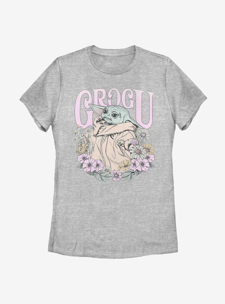 Star Wars The Mandalorian Child Springtime Womens T-Shirt