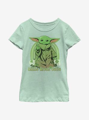 Star Wars The Mandalorian Child Green Cutie Youth Girls T-Shirt