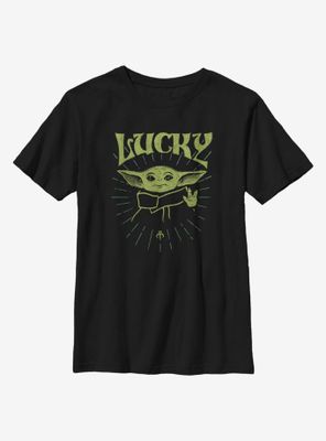 Star Wars The Mandalorian Child Lucky Youth T-Shirt