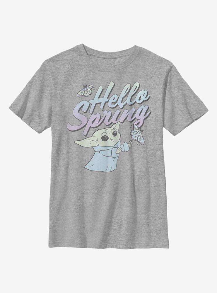 Star Wars The Mandalorian Child Hello Spring Youth T-Shirt