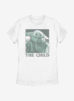 Star Wars The Mandalorian Child Monochrome Womens T-Shirt