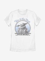 Star Wars The Mandalorian Child Round Way Womens T-Shirt