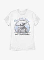 Star Wars The Mandalorian Child Round Way Womens T-Shirt
