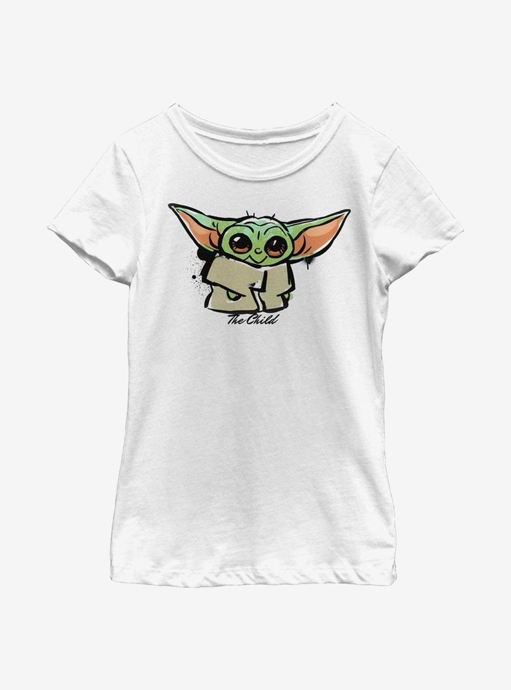 Star Wars The Mandalorian Paint Child Youth Girls T-Shirt