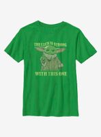 Star Wars The Mandalorian Child Strong Luck Youth T-Shirt