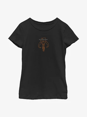 Star Wars The Mandalorian Sigil Youth Girls T-Shirt