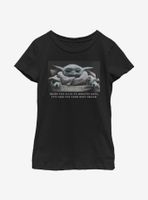 Star Wars The Mandalorian Child Waiting Youth Girls T-Shirt