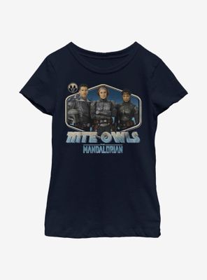 Star Wars The Mandalorian Night Owls Youth Girls T-Shirt