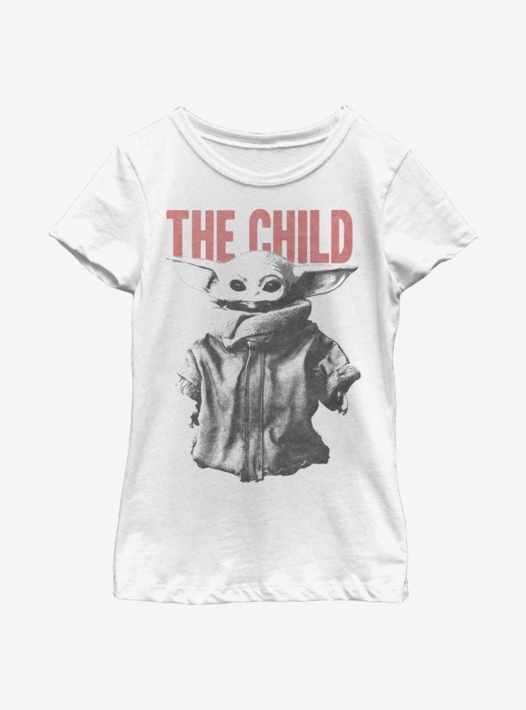 Star Wars The Mandalorian Child Large Letters Youth Girls T-Shirt