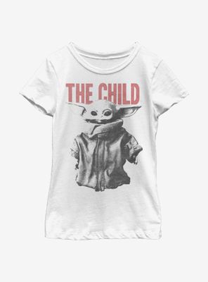 Star Wars The Mandalorian Child Large Letters Youth Girls T-Shirt