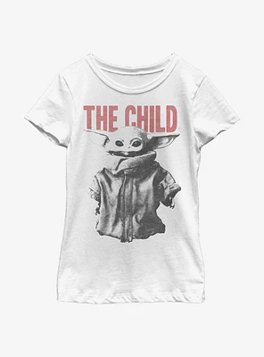 Star Wars The Mandalorian Child Large Letters Youth Girls T-Shirt
