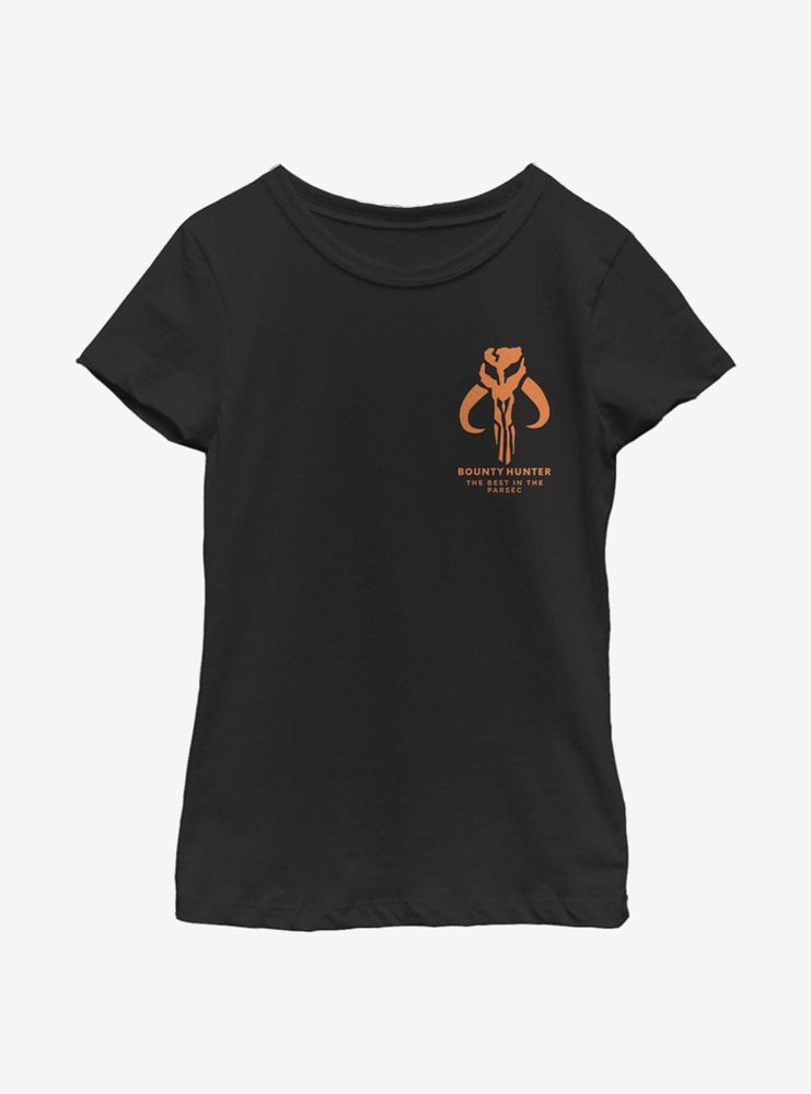 Star Wars The Mandalorian Stoic Front Youth Girls T-Shirt