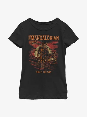 Star Wars The Mandalorian Child Good Bad Youth Girls T-Shirt