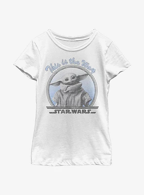 Star Wars The Mandalorian Child Round Way Youth Girls T-Shirt