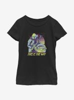 Star Wars The Mandalorian Child Vapor Mando Youth Girls T-Shirt