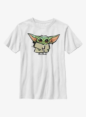 Star Wars The Mandalorian Paint Child Youth T-Shirt
