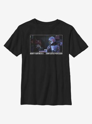 Star Wars The Mandalorian Child Complications Youth T-Shirt