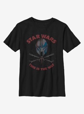 Star Wars The Mandalorian Child Crossbones Youth T-Shirt