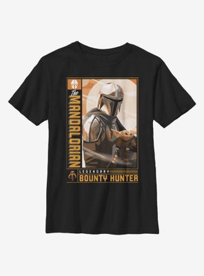 Star Wars The Mandalorian Child Duo Poster Youth T-Shirt