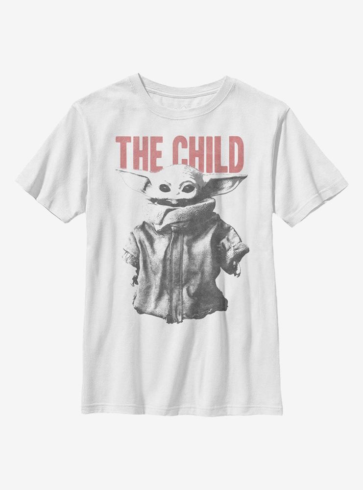 Star Wars The Mandalorian Child Large Letters Youth T-Shirt